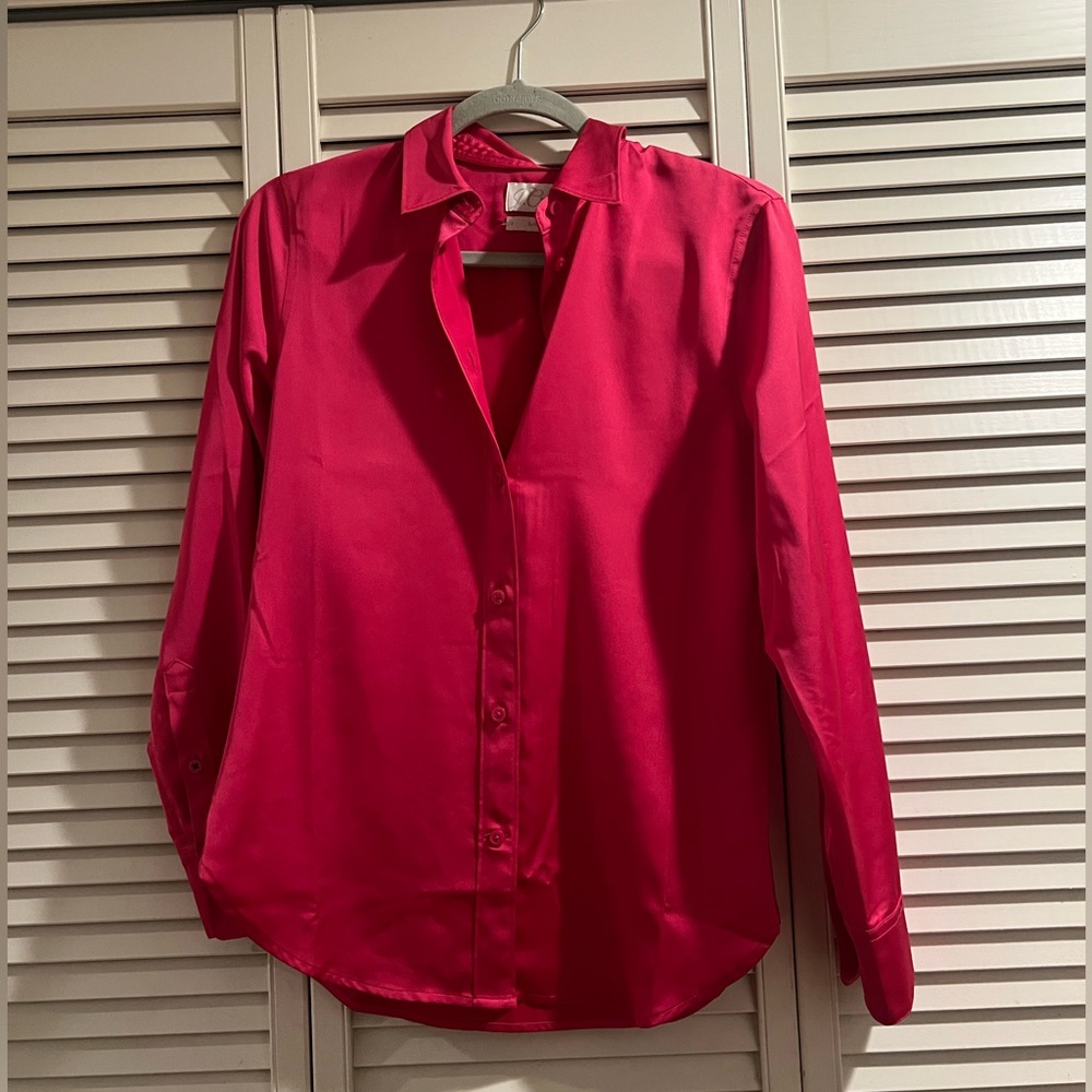 NEW J.Crew Pink Button Up